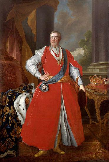 Louis de Silvestre Portrait of King Augustus III in Polish costume.